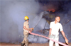 Fire guts a scrap shop in Puttur